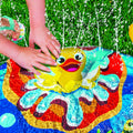 Banzai Ducky Pond Splash Mat Water Sprinkler with Inflatable Duck Fountain