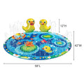 Banzai Ducky Pond Splash Mat Water Sprinkler with Inflatable Duck Fountain