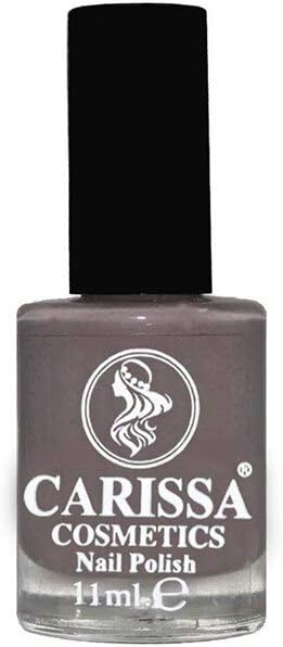 Carissa Nail Polish Gray Smooth Finish High-Pigment Formula 11 ml