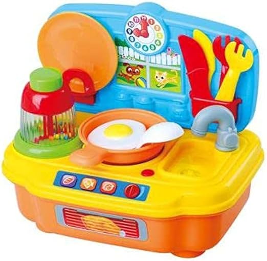Play Go Happy Little Kitchen Battery-Operated Light & Sound Play Kitchen Set with Utensils