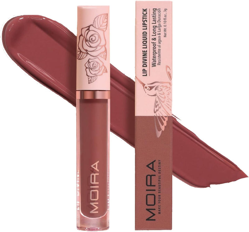 Moira Lip Divine Liquid Lipstick Matte Finish Castor, Coconut & Argan Oils Shade 008 Play It Cool