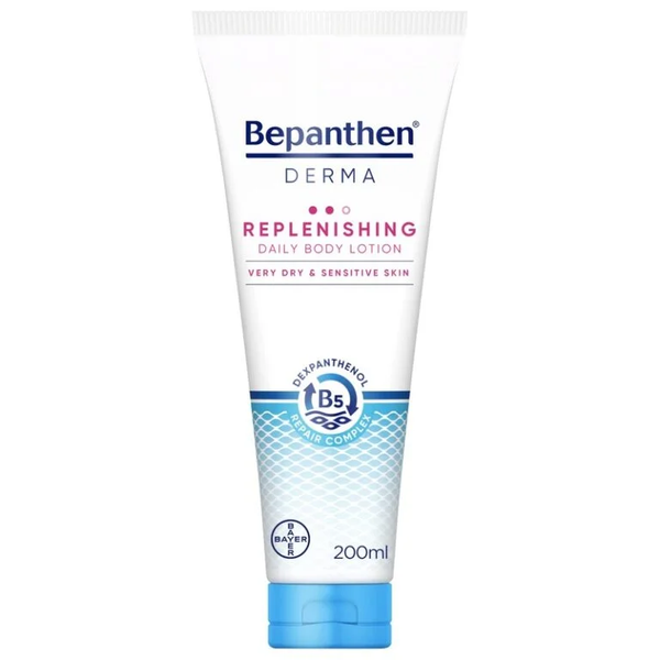 Bepanthen DERMA Replenishing Daily Body Lotion Dexpanthenol Vitamin B3 200ml