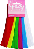 Goody Girls Ouchless Jersey Headwraps, Metal-Free Assorted Colors, 6 Count