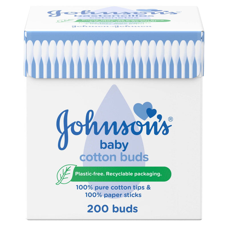 Johnson's Baby Cotton Buds Soft Cotton Tips 200 Sticks