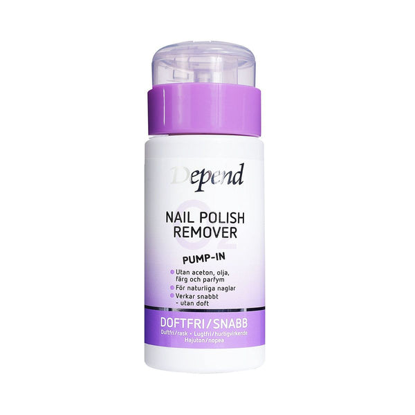 Depend Nail Polish Remover Fast Acetone-Free Pump-In Applicator