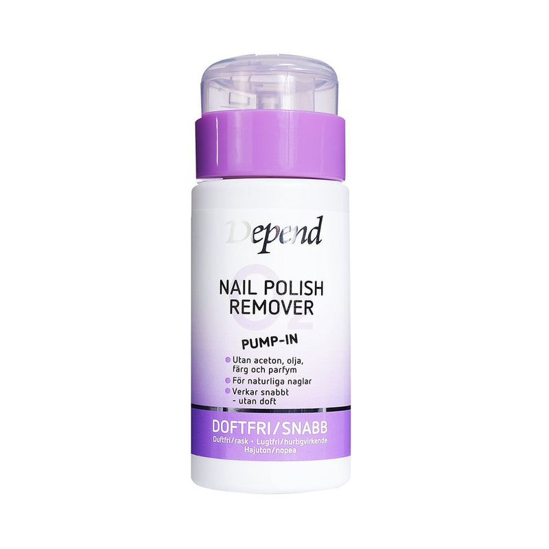 Depend Nail Polish Remover Fast Acetone-Free Pump-In Applicator