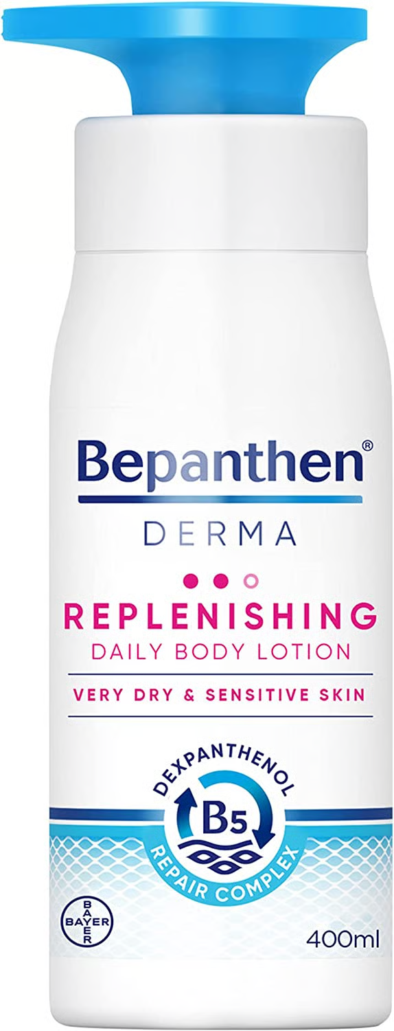 Bepanthen DERMA Replenishing Daily Body Lotion Dexpanthenol Vitamin B3 400ml
