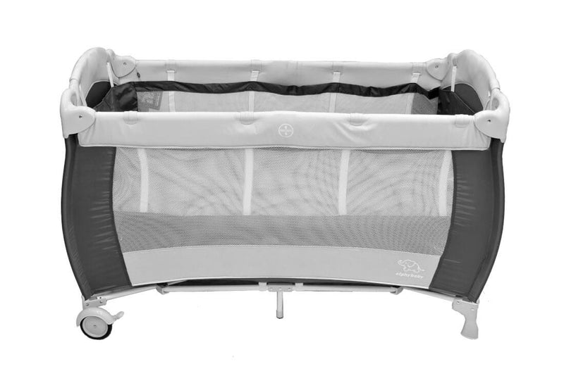 Elphybaby Foldable Playpen Fence With Safety Play Yard Mat