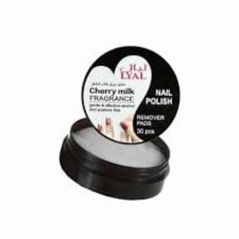 Lyal Nail Polish Remover Wipes Acetone-Free Formula 30 Pieces