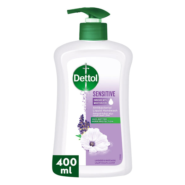 Dettol Sensitive Liquid Handwash Lavender & White Musk 400ml