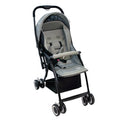 Elphybaby Lightweight Baby Stroller, Reclining Seat, Adjustable Harness, Gray