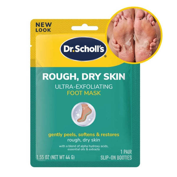 Dr.Scholl's Rough, Dry Skin Ultra Exfoliating Foot Mask with AHA and Urea Complex