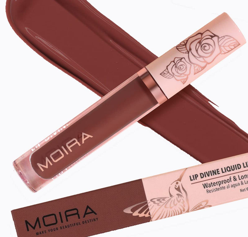 Moira Lip Divine Liquid Lipstick Matte Finish Castor, Coconut & Argan Oils 009 Allure 1 Pc