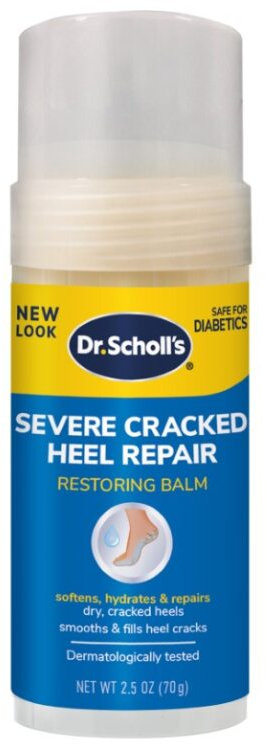 Dr. Scholl's Severe Cracked Heel Restoring Balm, 25% Urea, Shea & Cocoa Butter