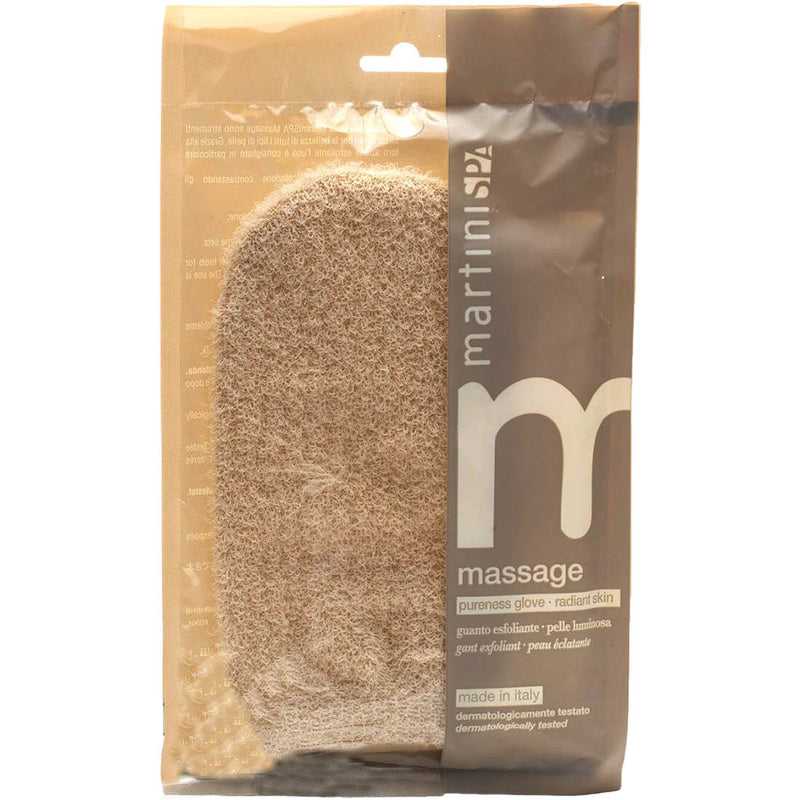 Martini Loofah Cover Glove Body Exfoliating Bath Glove, Cotton, 1 Pc