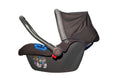 Elphybaby Newborn Car Seat Carry Cot with Three-Point Harness and Sun Canopy, Gray