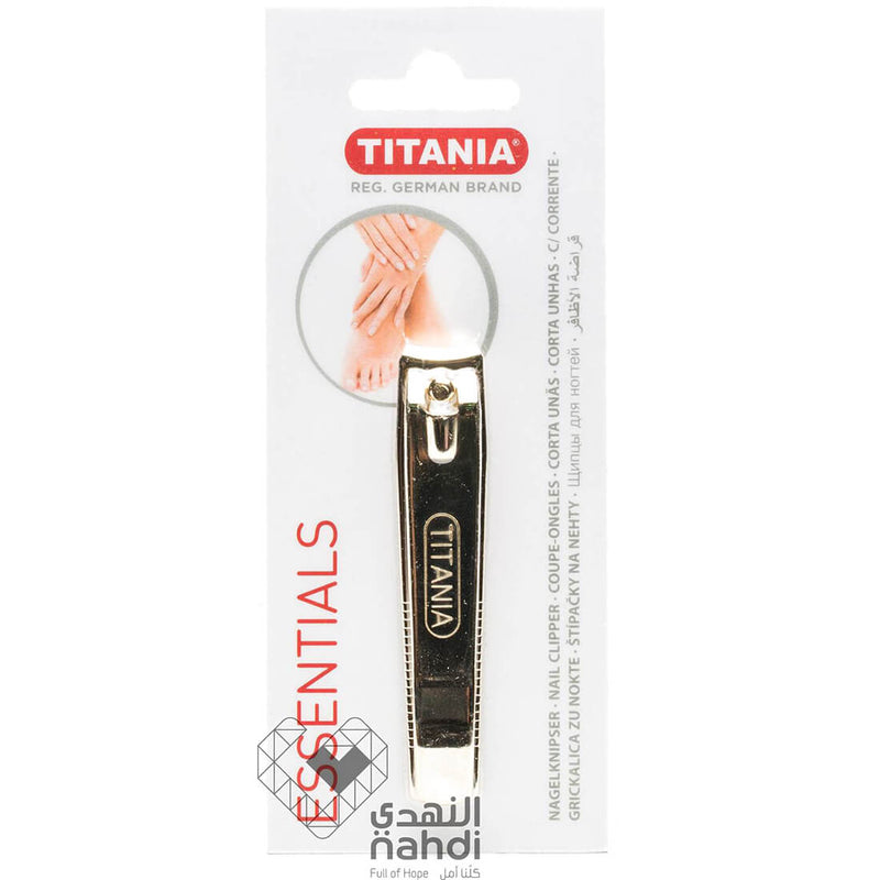 Titania Nail Clipper Gold Big Stainless Steel 1057