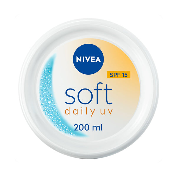 NIVEA Soft Daily UV Moisturizing Cream SPF 15 Glycerin Panthenol