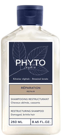 Phyto Paris Repair Shampoo Liquid Keratin Strengthening for Damaged Hair 250 ml