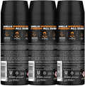 AXE Dark Temptation Deodorant Body Spray Zinc Technology Cocoa Fragrance 150ml x 3