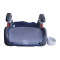 Elphybaby Backless Booster Car Seat with Side Belt Ring, 3-Level Armrests and Removable Cup Holder
