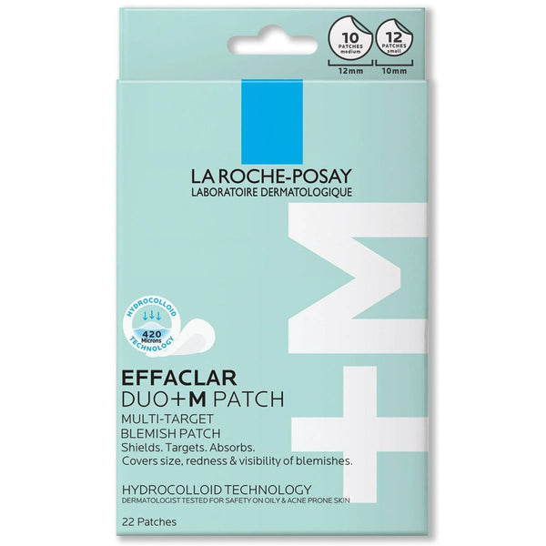 La Roche-Posay Effaclar Duo+M Hydrocolloid Blemish Patches, 22 Patches