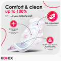 Kotex Ultra Thin Super Pads with Wings, Breathable Cotton-Soft Top Layer, 16 Count