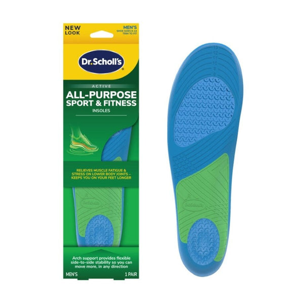 Dr. Scholl's Active Series Sport & Fitness Insoles Arch Support Cushioning Men