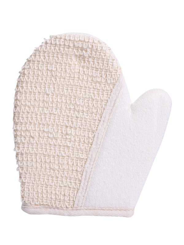 Hauda Soft Bath Loofah Body Exfoliating Washcloth with Side Handles