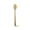 Bastil Wooden Bath Brush with Long Handle, Soft Body Scrub Brush