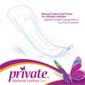 Private Ultra Night Sanitary Pads Extra Thin With Wings Cotton Feel Cover 14 Count