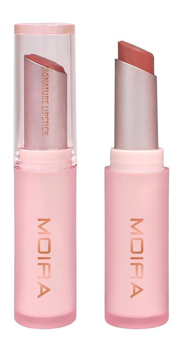 Moira Signature Lipstick Creamy Balm-Lipshine Hybrid Mango Seed Butter Squalane 003 Peach Nude 1 Pc