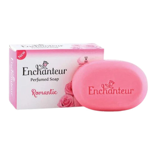 Enchanteur Romantic Scented Body Soap Floral Fragrance Bulgarian Rose White Jasmine 125g