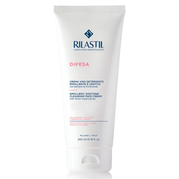 Rilastil Difesa Cleansing Face Cream Gentle Soothing Cleanser for Sensitive Skin