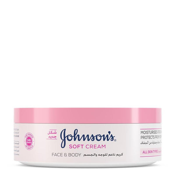 Johnson's Soft Face and Body Cream with Shea Butter, 200ml