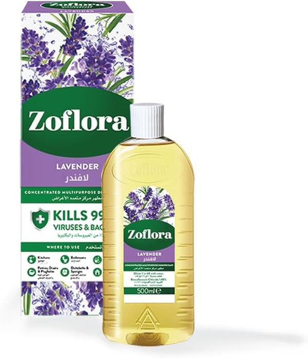 Zoflora Concentrated Disinfectant Liquid Lavender Fragrance 500 ml