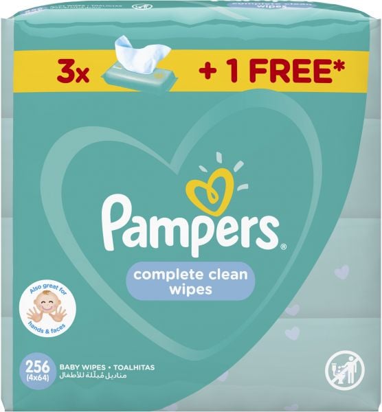 Pampers Baby Wipes Normal Gentle Formula Refreshing Scent 256 Pieces