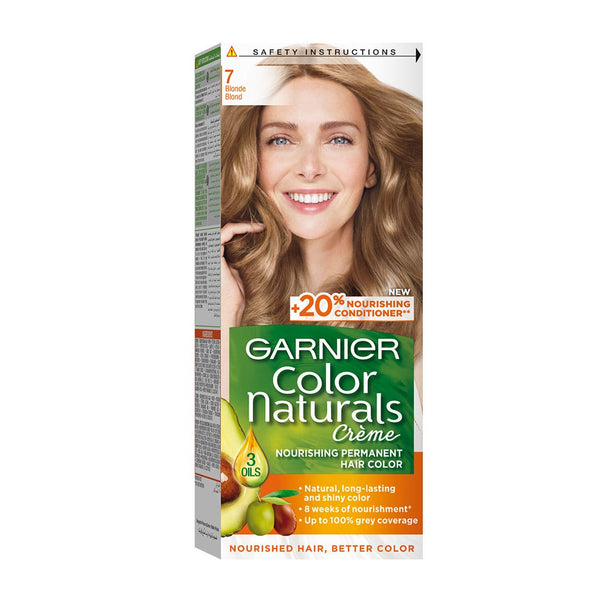 Garnier Color Naturals Creme Hair Color Permanent Nourishing Blonde 7.0
