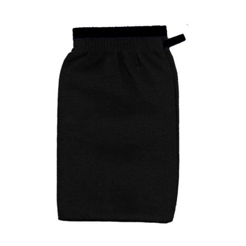 Max Donna Moroccan Bath Loofah Black Exfoliating Hand-Fit Design