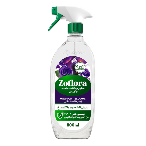 Zoflora Midnight Multi-Surface Disinfectant Cleaner Spray Midnight Blooms 800 ml