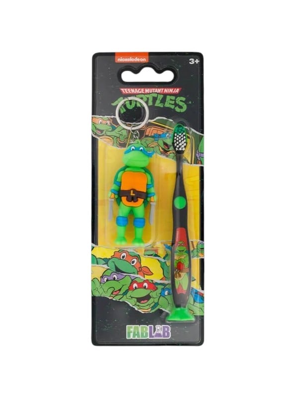 Fab Lab Soft Children's Toothbrush 3D Ninja Turtles Pendant Various Designs