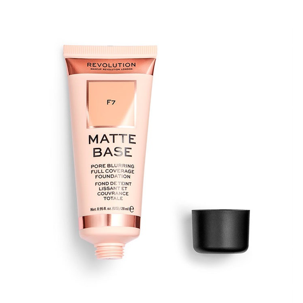 Revolution Matte Base Foundation Creamy Full Coverage Matte Finish F7