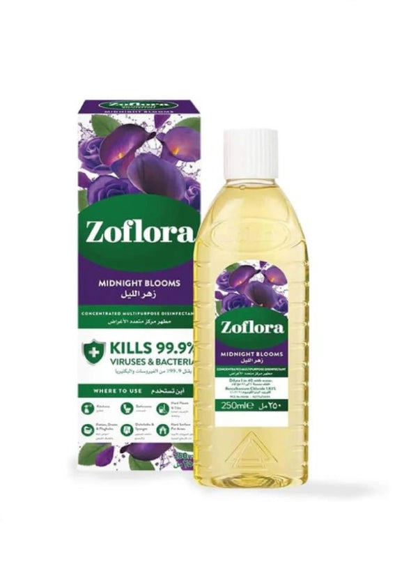 Zoflora Midnight Multipurpose Concentrated Disinfectant Liquid Floral Fragrance 250 ml
