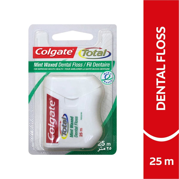 Colgate Mint Waxed Dental Ribbon Fluoride-Free Mint Floss 25 m