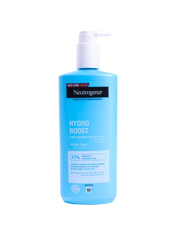 Neutrogena Hydro Boost Body Gel Lotion Glycerin Hyaluronic Acid 400ml