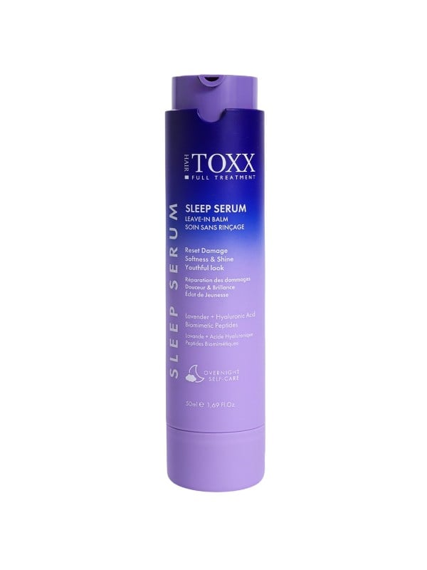 HAIR TOXX Night Hair Care Serum Leave-In Balm Lavender Hyaluronic Acid Peptides 50ml