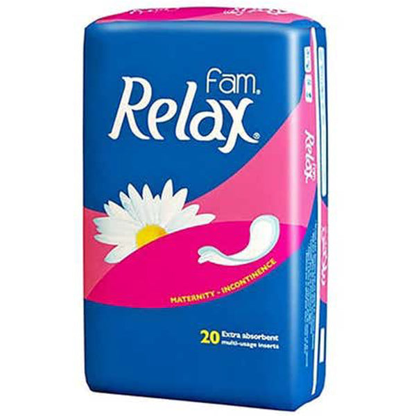 Fam Relax Maternity Pads Long Structure Heavy Flow Absorption 20 Pcs