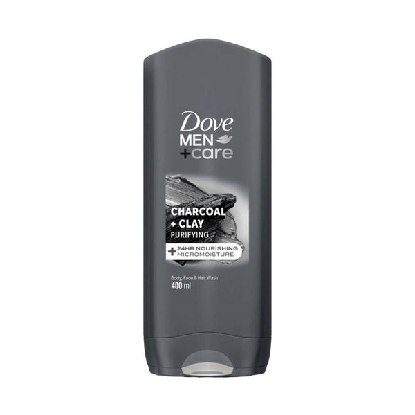 Dove Men+Care Shower Gel Charcoal & Clay 3-in-1 Cleanser 400 ml