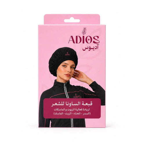 Adios Sauna Cap for Hair Oil Blends, Heat Treatment Cap