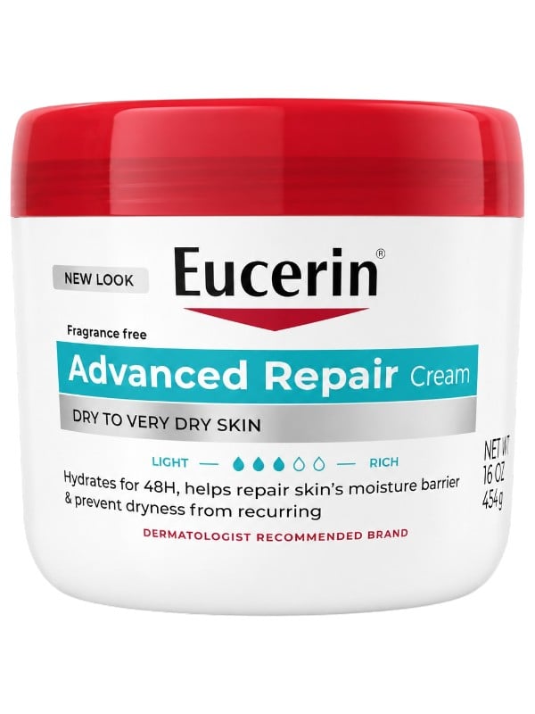 Eucerin Advanced Repair Cream Rich Fragrance-Free Ceramide 3 Dry Skin 454 g